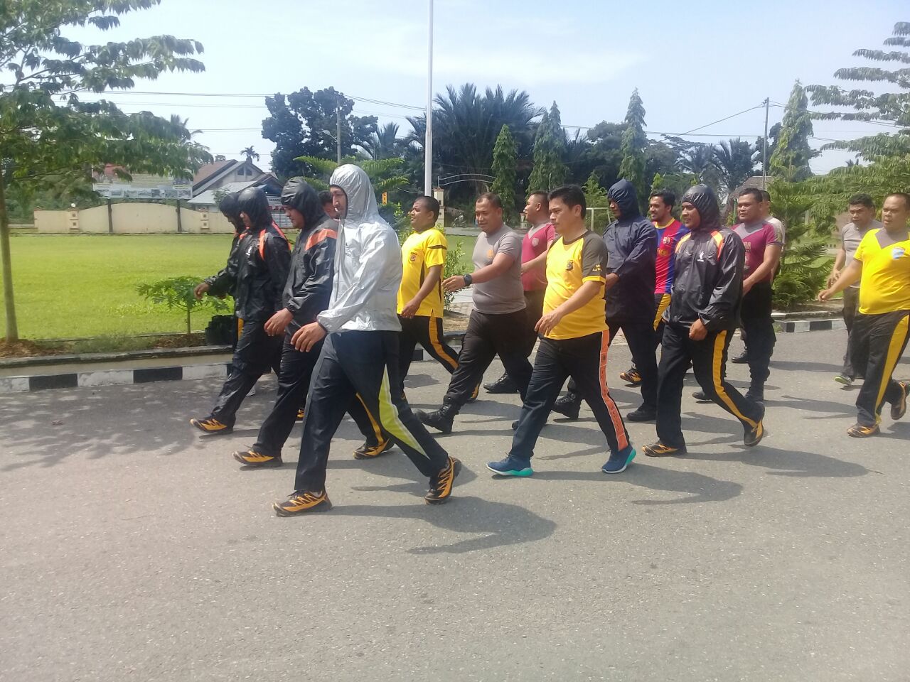 Dianggap Gendut, 58 Anggota Polres Aceh Utara Diwajibkan Lari Siang Tiap Hari