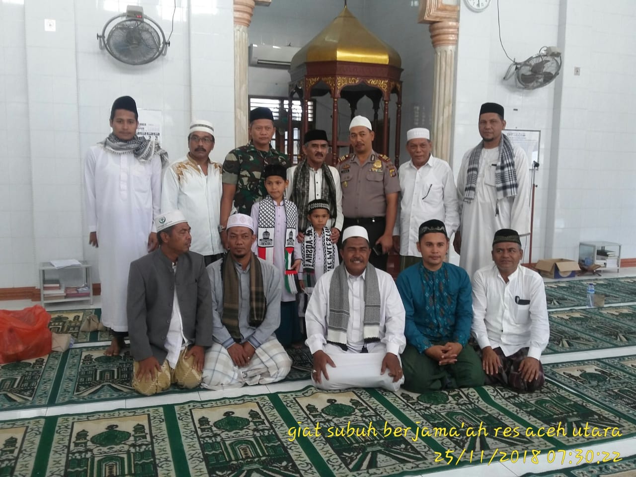 Safari Subuh Polres Aceh Utara berlanjut ke Masjid Al-Kautsar