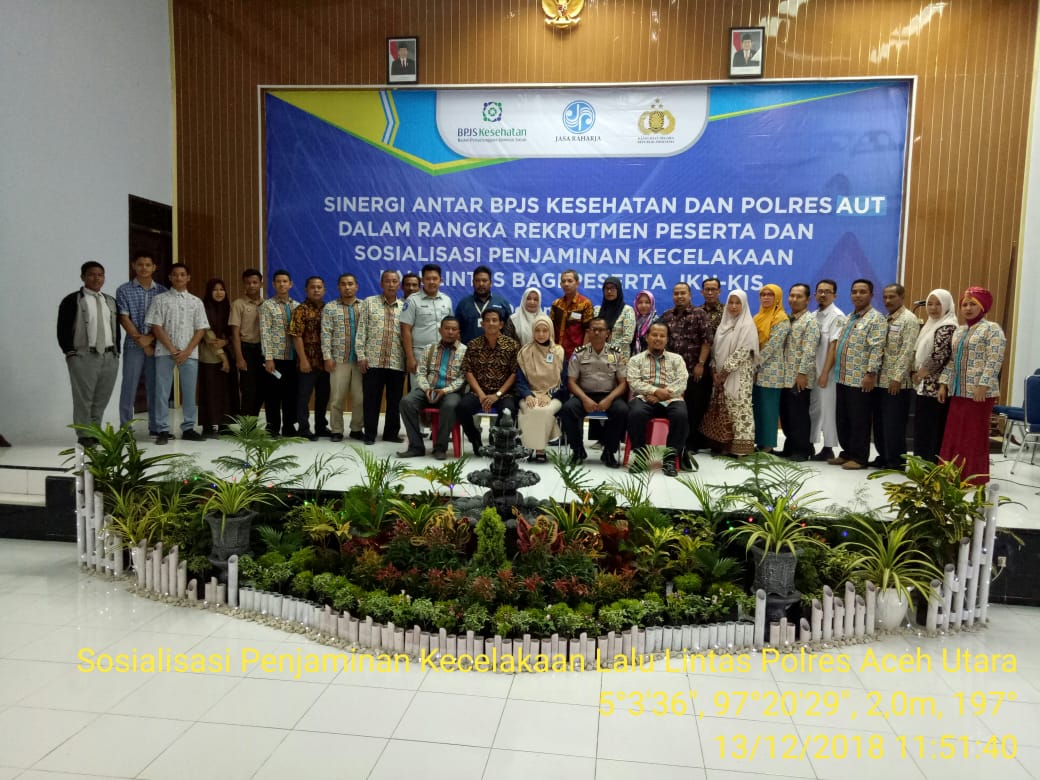 BPJS & Polres Aceh Utara Bersinergi Sosialisasikan Mekanisme Penjaminan Laka Lantas