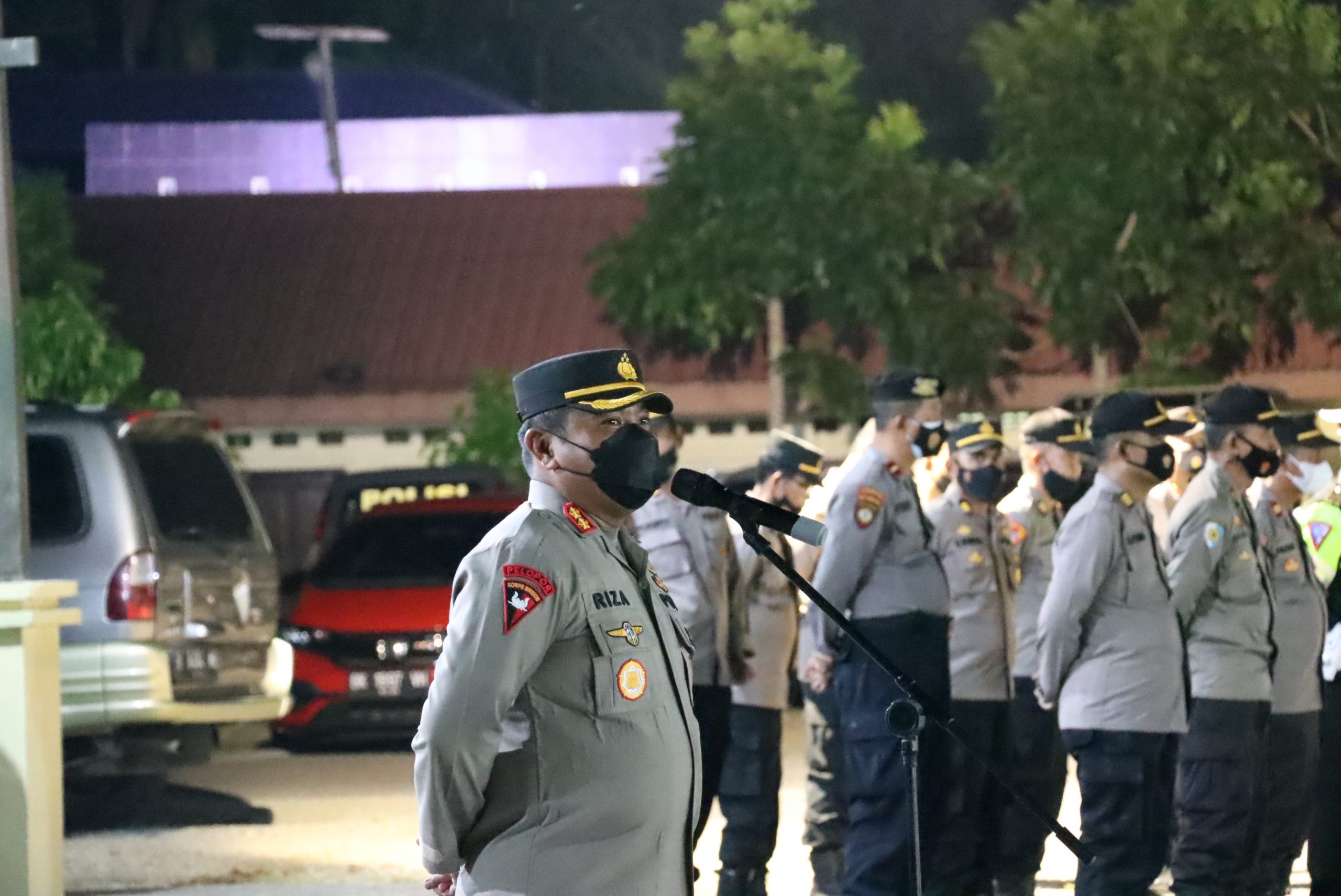 Cegah kerawanan di malam lebaran, Polres Aceh Utara Gelar Patroli Berskala Besar
