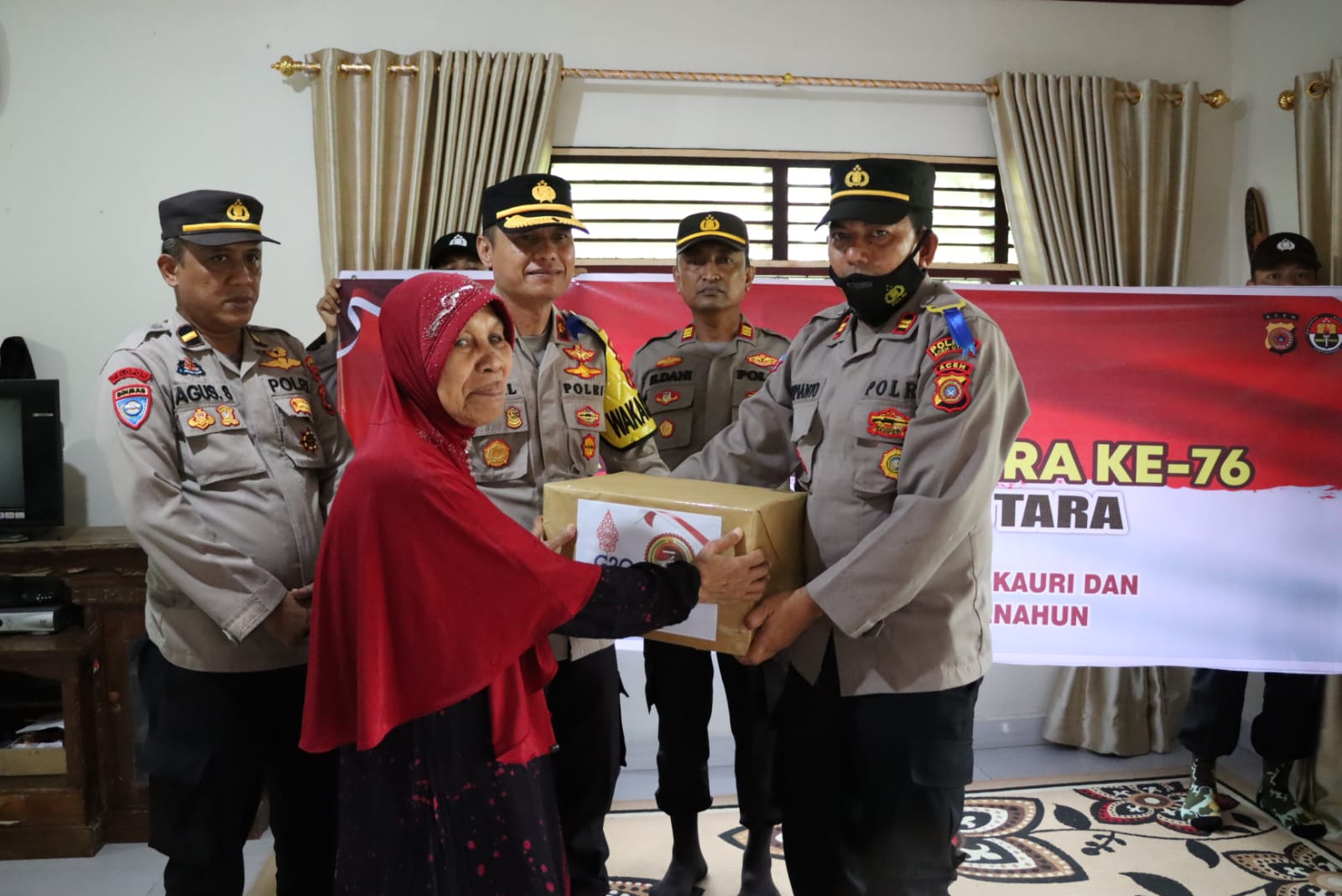 Sambut Hari Bhayangkara ke -76, Polres Aceh Utara Laksanakan Anjangsana purnawirawan dan warakhauri