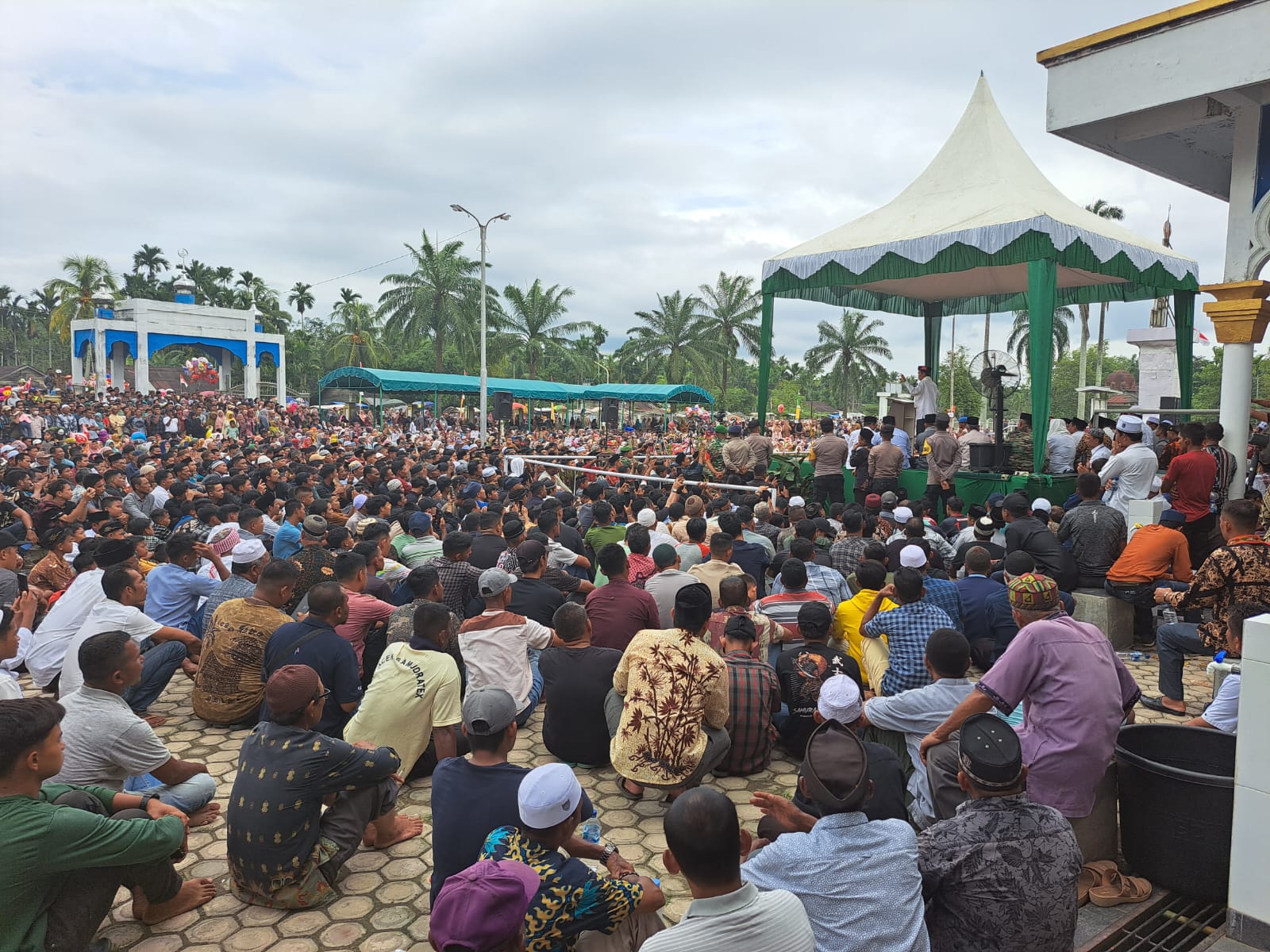 Polres Aceh Utara Kerahkan Puluhan Personel Amankan Tablig Akbar UAS di Cot Girek