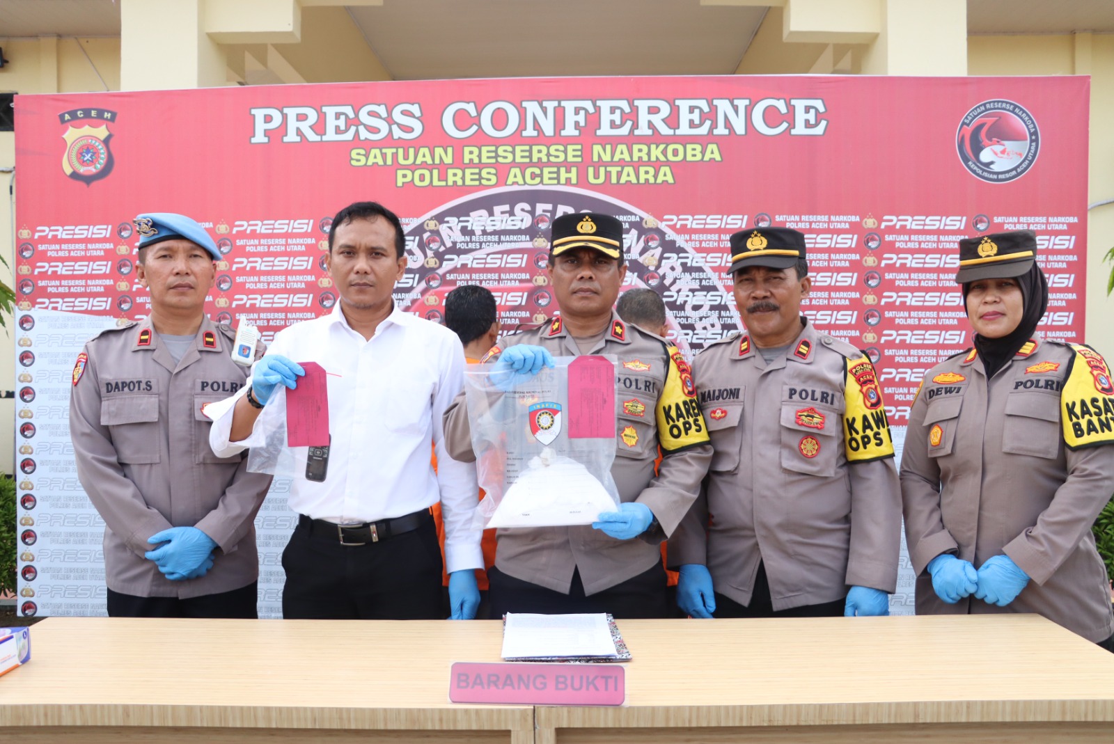 Polres Aceh Utara Ungkap Peredaran Gelap Tramadol, Dua Tersangka Terancam 12 Tahun Penjara