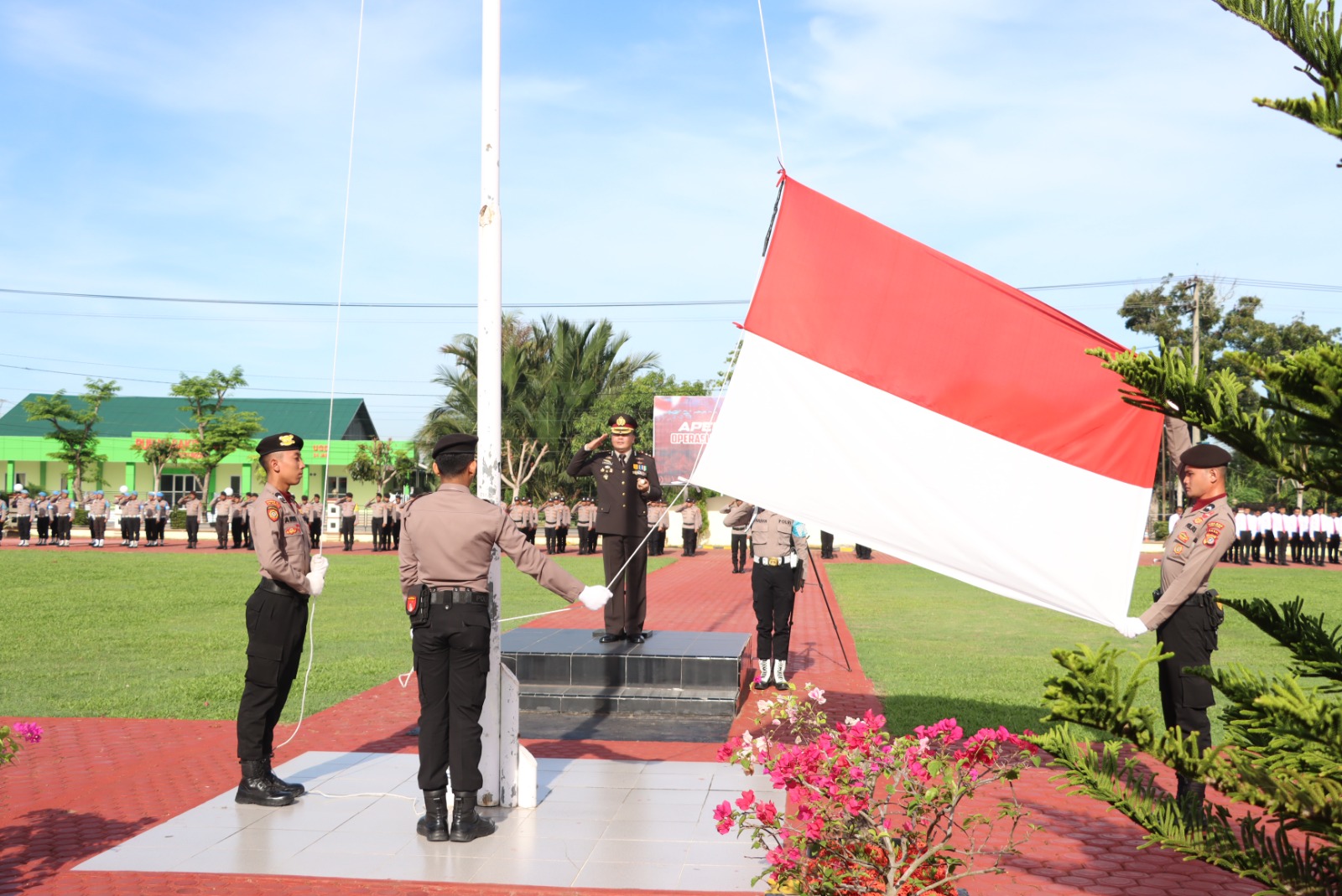 Polres Aceh Utara Gelar Upacara Bendera, Peringati Hari Pahlawan 2023